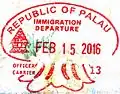 Exit stamp
