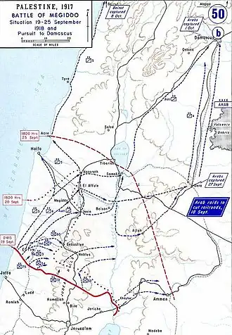 General Sir Edmund Allenby's final attacks of the Palestine Campaign gave Britain control of the area.