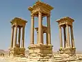 The Great Tetrapylon linking the west and central sections of the colonnade.