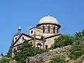 A historic building in Talas that was originally a Greek church and has been converted into a mosque.