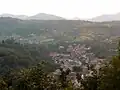 Panorama of Cisnădioara village