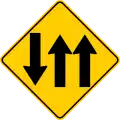 P-66 Three lanes (one in the opposing direction)