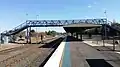 Footbridge and former terminating platform