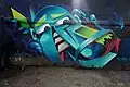 Graffiti inside the park