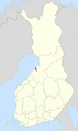 Location of Pattijoki in Finland