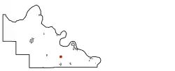 Location of Hallett, Oklahoma