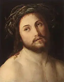 Christ in the Crown of Thorns by Georg Pencz, 1544. Now in National Museum in Wrocław.