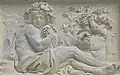 Bacchus crowned with a vine.