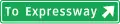 Expressway approach sign (small)