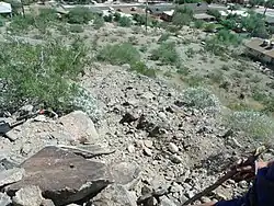 View from the trail that leads to the "S" of Sunnyslope Mountain.