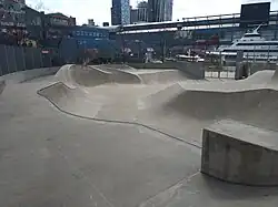 Pier 62 Skatepark Flow Area Looking South
