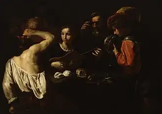 In this painting by Pietro Paolini, each individual represents one of the five senses.[87]
