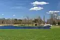 Pilistvere impounded lake on the Navesti River