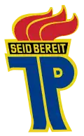 German slogan on the logo of the Thalmann Vanguard