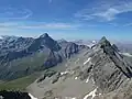 Piz Platta and Piz Forbesch as seen from Piz Arblatsch