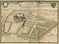 Overview of the abbey around 1700