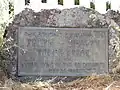 Plaque in front of Nicasio Schoolhouse