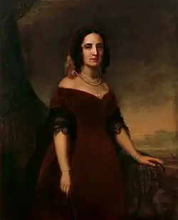 Portrait of Sarah Polk by George Dury, 1883