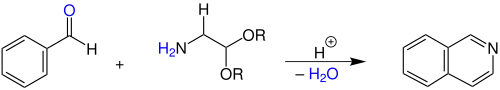 Pomeranz-Fritsch-Reaktion-Übersichtsreaktion