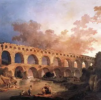 The Pont du Gard (Le Pont du Gard), 242 × 242 cm