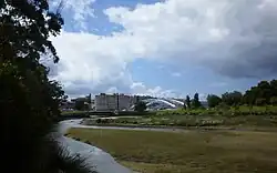 Park marsh and Currents bridge in the background