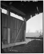 Detail of Northwest portal entrance bracing