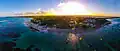 Sunset.