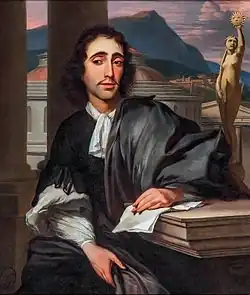 Portrait of a man, thought to be Baruch de Spinoza, attributed to Barend Graat