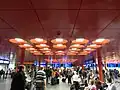 Interior of the new building of Prague's main railway station