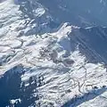 Aerial view, lake and temple in centre, Feb '18