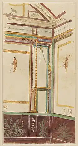 Frescoed wall