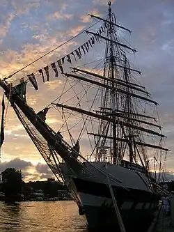 PNS Rah Naward, a tall ship purchased from the British Royal Navy in 2010