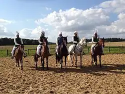 ITPF Vice President Malik Ata with Pakistan team at world equestrian games France 2014