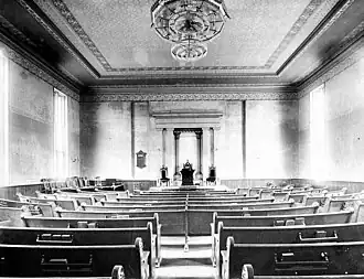 Interior of the old church