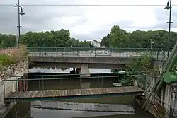 Confluence of the Orge and Seine in Athis-Mons