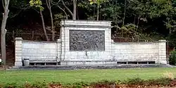 View of structure housing Signing of the Mayflower Compact