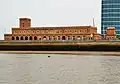 Dock pumping station (its 80&nbsp;ft chimney, formerly on the plinth to the right, has been removed)