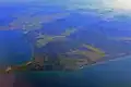 Aerial view of Punta Ala and the surrounding area