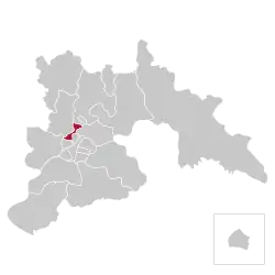 Location of Sosong-guyok within Pyongyang