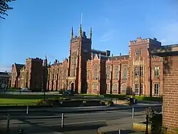 The Lanyon Building, the main building of Queen's University, and centre of Queen's Quarter.