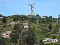 Northern view of the Virgin of El Panecillo.