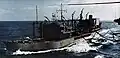 RFA Tidepool (A76) refuelling the US Navy aircraft carrier USS&nbsp;Saratoga
