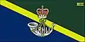 The camp flag of the Royal Hamilton Light Infantry (Wentworth Regiment).