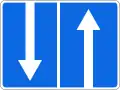 Traffic direction in traffic lane