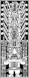 Staff god figure on the Raimondi Stela