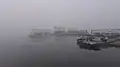 Tourist boats in a winter morning, Rankala lake