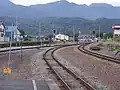 The view from the platform looking toward Konbu, September 2013