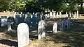 Grave markers in Thornton cemetery