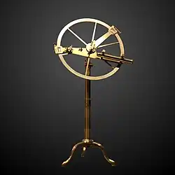 Reflecting circle by Étienne Lenoir, Paris, 1775, on display at Musée des Arts et Métiers