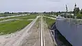 Tracks under Fussach-Hard bridge